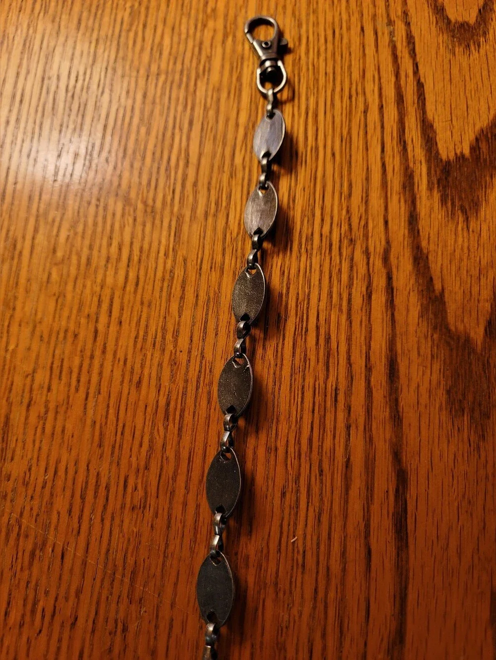 Silver-tone Faux Turquoise Chain Belt